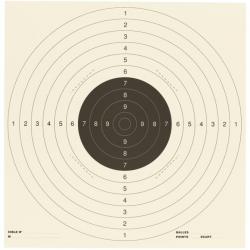 CIBLE PISTOLET 25M C50