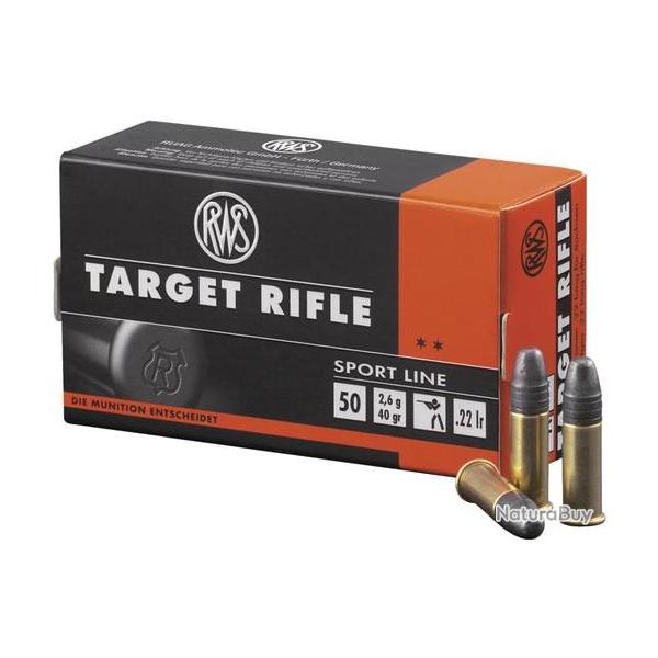 BOITE DE 50 CARTOUCHES RWS TARGET RIFLE 22LR