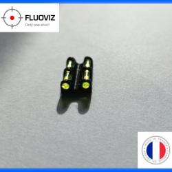 Hausse fibre fluo pour canon cylindrique sans bande