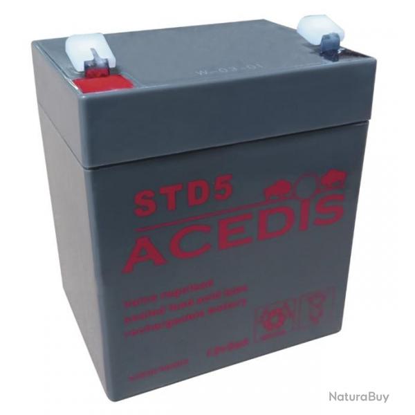 Batterie Acedis mod. STD5 pour agrainoir automatique 12V