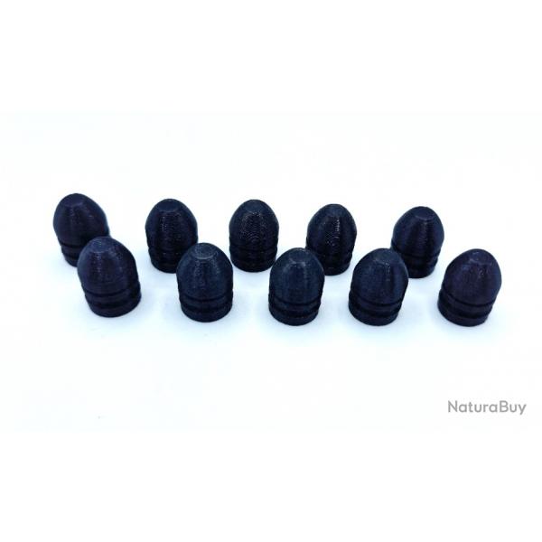 10 Ogives Mini cal.17,5mm (Type 1777  silex) canon lisse pour tir rduit poudre noire