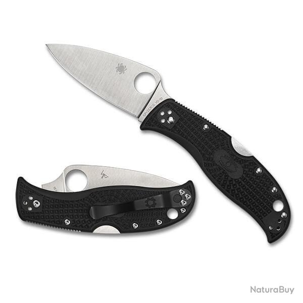 C262PBK Couteau de poche Spyderco "LEAFJUMPER" manche noir