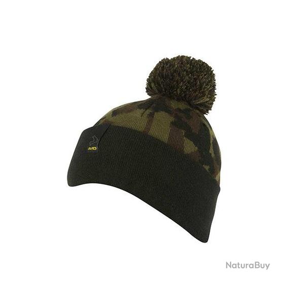 Bonnet Avid Carp Black Camo Bobble Hat