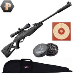 BF24 ! Gamo Whisper IGT 19,9 Joules + lunette 3-9x40 + plombs + cibles + fourreau