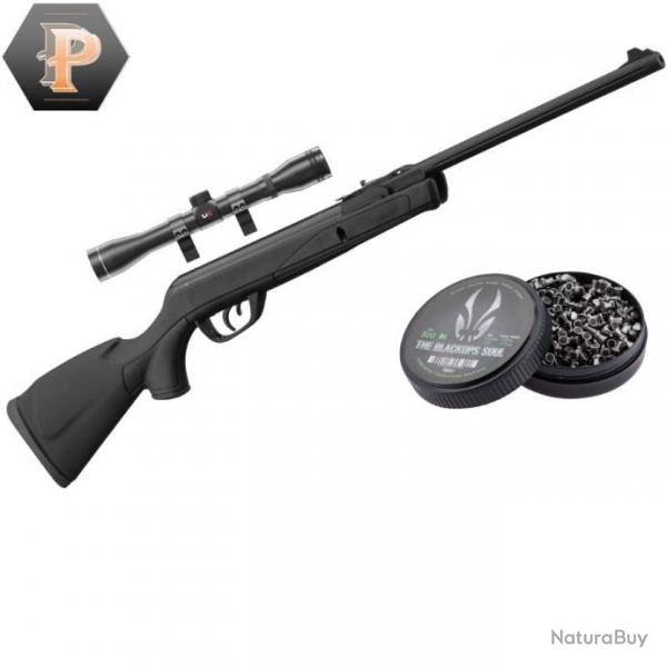 BF24 ! Carabine GAMO Delta Black synthtique - 4.5mm - 7,5 joules + plombs + lunette