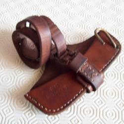 militaria ww1 étui cuir pique pioche seurre 1909