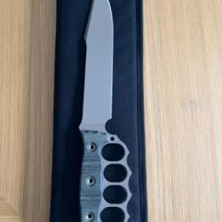 BUSSE COMBAT KNIFE SRT KNUCKLE BOWIE - SPECIAL REACTION TEAM - CUSTOM SHOP - ARGONNE ASSAULT KNIFE