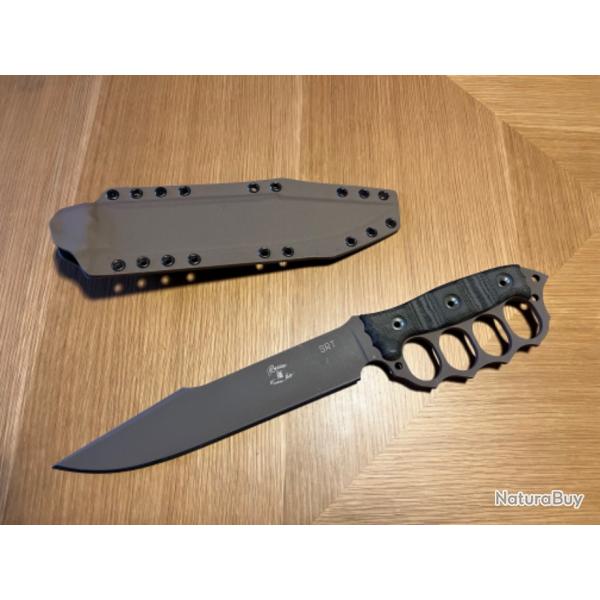 BUSSE COMBAT KNIFE SRT KNUCKLE BOWIE - SPECIAL REACTION TEAM - ARGONNE ASSAULT KNIFE - KYDEX SEATH