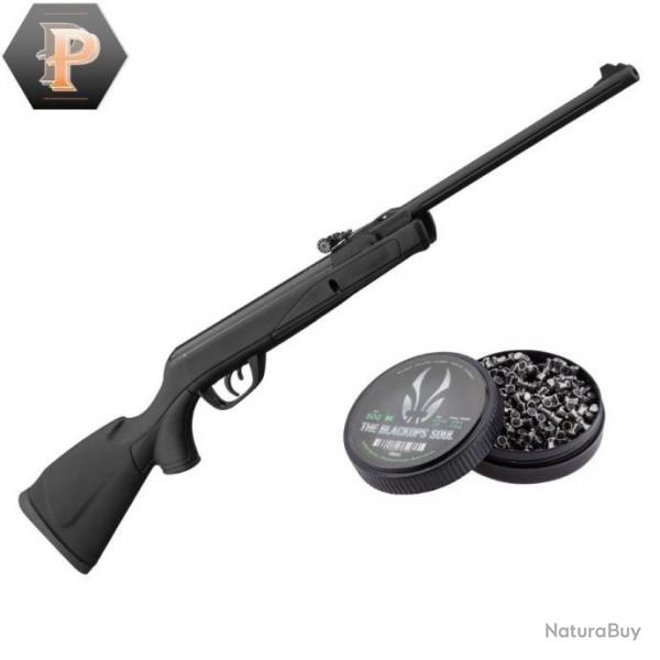 BF24 ! Carabine GAMO Delta Black synthtique - 4.5mm - 7,5 joules + plombs