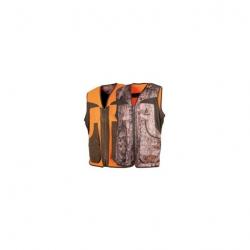 Gilet SOMLYS réversible forest orange et camo enfant