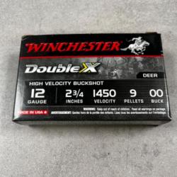 Lot de 10 boîtes de chevrotines Winchester double X 9grain