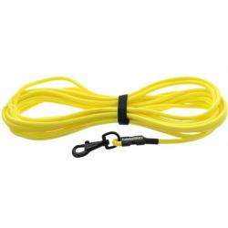 Longe CANIHUNT XTREME PVC Ronde 8 mm JAUNE - 10 mètres