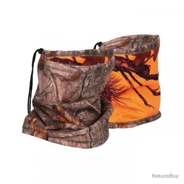 Tour de cou SOMLYS reversible camo forest orange