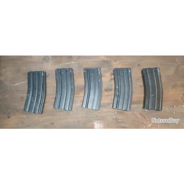 Lot de 5 chargeurs M4 King Arms