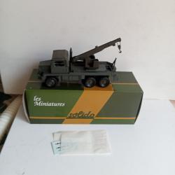 solido France tracteur berliet GBC grue neuf avec accessoires
