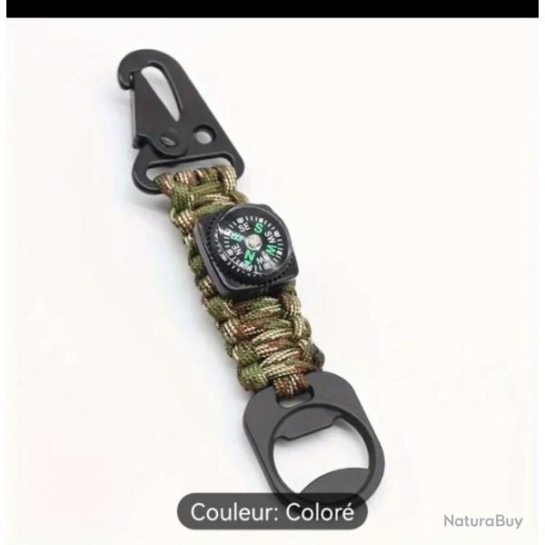 Porte cls en paracorde 4 en 1, dcapsuleurs, camouflage