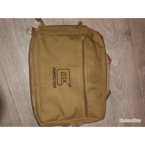 Pochette arme de poing glock tan