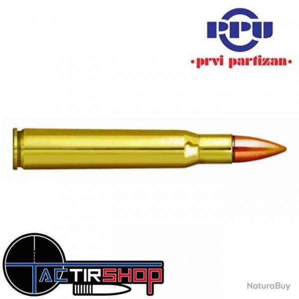 Munition PARTIZAN PPU Cal .30-06 Springfield 150-Grs FMJ boite de 20