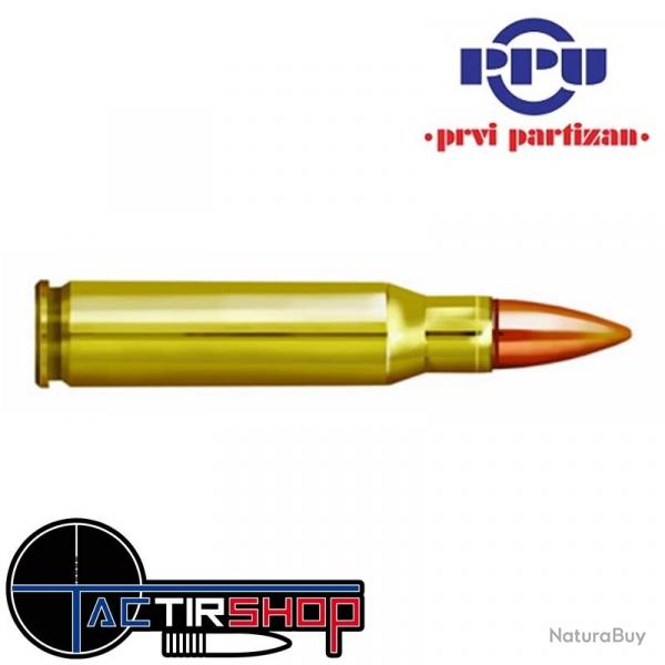 Munition PARTIZAN PPU cal.308 Winchester Match 168-Grs HPBT boite de 20