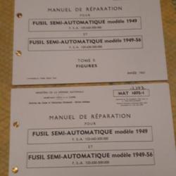 MAT 1148 MANUEL DE REPARATION FUSILS SEMI AUTOMATIQUE MAS 1949 et 1949-56 TIR TAR ARMEE FRANCAISE