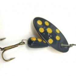 Cuillere Classic Patterns Pm-Ag Sure Shot panther Martin noir /points jaune