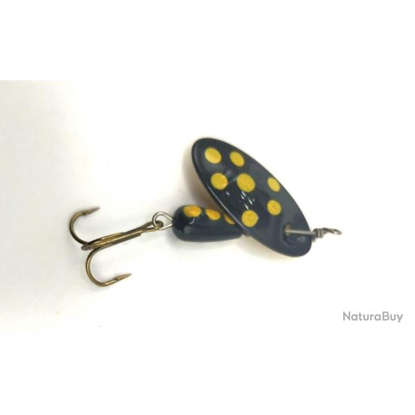 Cuillere Classic Patterns Pm-Ag Sure Shot panther Martin noir /points jaune