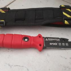 Couteau SPIKE DIMATEX intervention secours rouge + SAC A DOS DIMATEX / Model PARA ROUGE