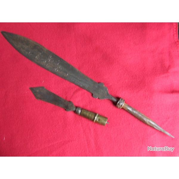 DEUX FERS DE LANCES CHINOISES