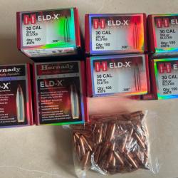 Ogives HORNADY 30 .308 200 gr ELD X - Boite de 100