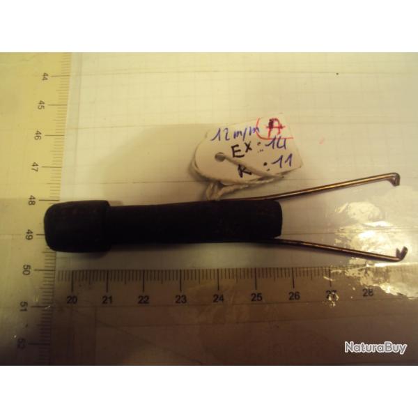 Frule  ou (Embout bouchon) canne fusils  12 mm. Conforme model d'origine.                      (A)