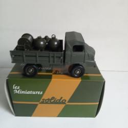 solido France  militaire la simca unic 4x4 sphere neuf avec accessoires n°235 6/73
