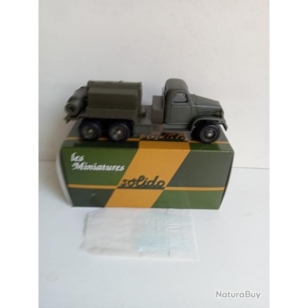 solido France militaire GMC compresseur carabine tole neuf avec accessoires 1/50