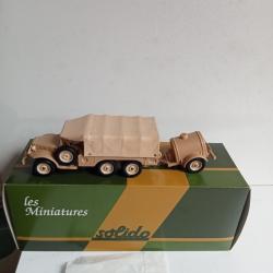 solido militaire le dodge 6x6 neuf avec accessoires T223 wc63 n°242 3/1975 avec remorque