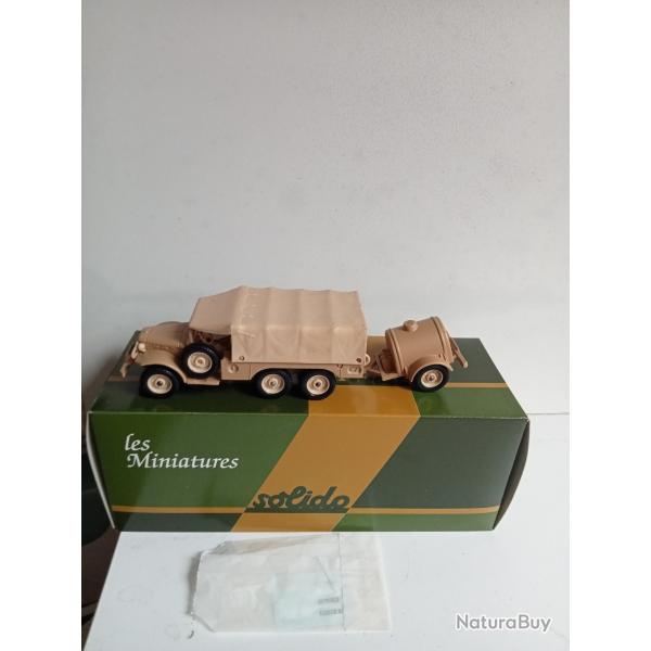 solido militaire le dodge 6x6 neuf avec accessoires T223 wc63 n242 3/1975 avec remorque