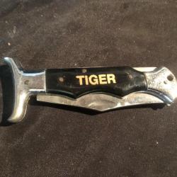 couteau pliant de chasse stainless tiger 215mm