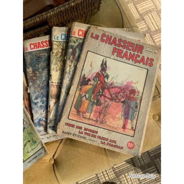 Revue Le chasseur franais lot de 6 exemplaires anciens de 1950  1965