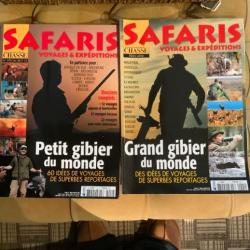 Revues connaissance de la chasse Editions spéciales Safaris Hors série n1 et 2