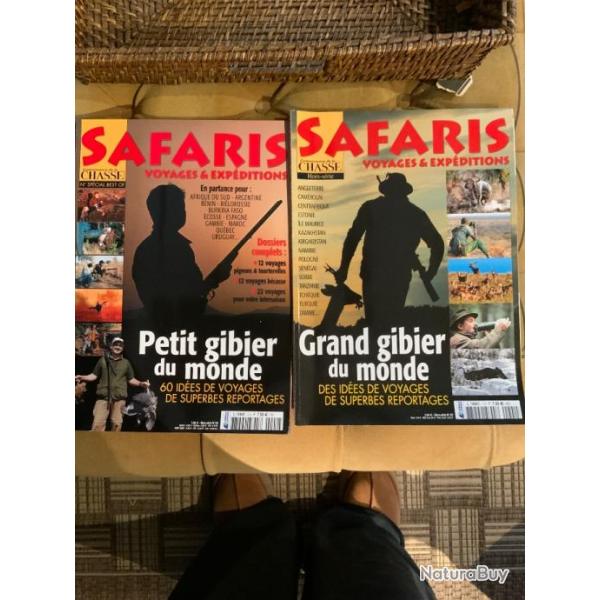 Revues connaissance de la chasse Editions spciales Safaris Hors srie n1 et 2