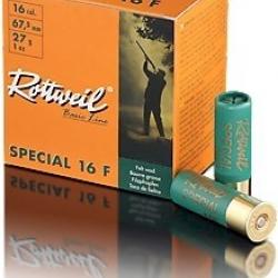 Munitions ROTTWEIL Special 16 F Cal.16/67.5 27g par 25