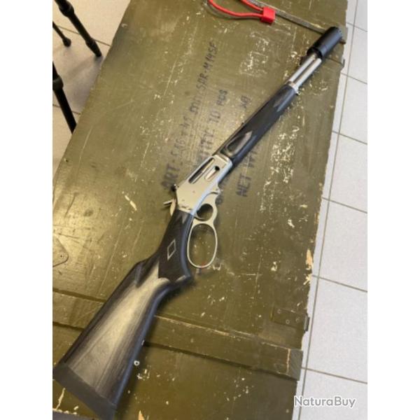 Carabine Marlin 336 Trapper Sries cal 30.30 Win avec modrateur de son fixe. Catgorie C.