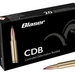 Munitions balles BLASER CDB Cal.30 R Blaser 10,7g 165gr par 20