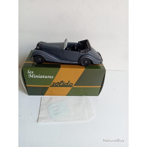 solido militaire la mercedes 540 K 1939 1/43 n67 04/78 neuf avec accessoires