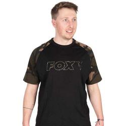 T-Shirt Fox Black/Camo Outline M