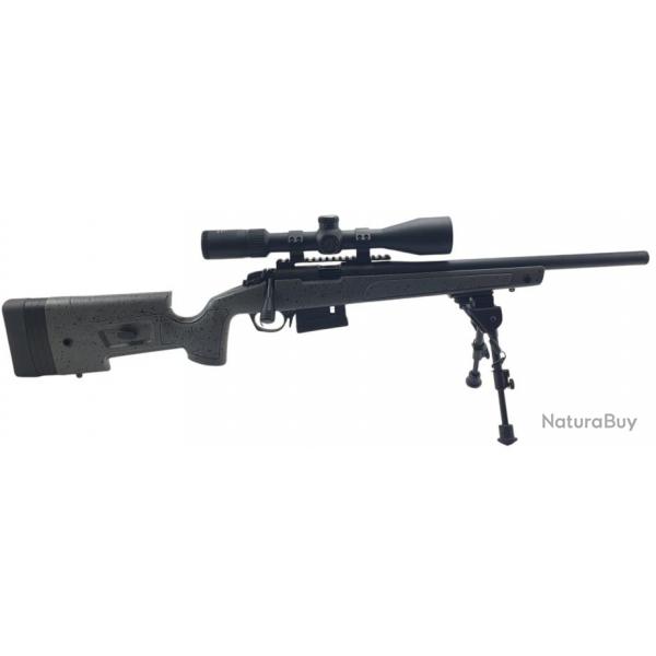 OCCASION - BERGARA B14R CAL.22LR + LUNETTE RTI 6-24X50FFP + BIPIED + MALETTE