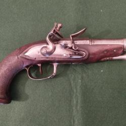 Pistolet Française Silex Consulat XVIII .