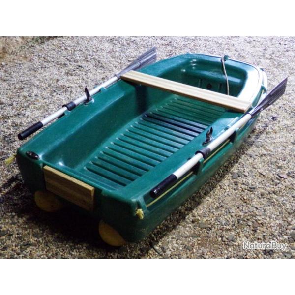 BARQUE RIGIDE PLASTIQUE 2M x 1M MODELE PALOURDE VERTE