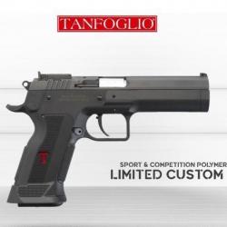 PISTOLET TANFOGLIO LIMITED CUSTOM CARCASSE POLYMERE CAL. 9X19