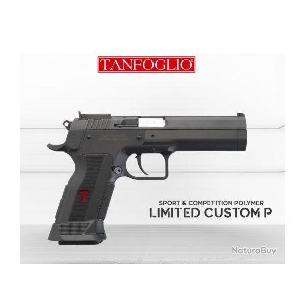 PISTOLET TANFOGLIO LIMITED CUSTOM CARCASSE POLYMERE CAL. 9X19