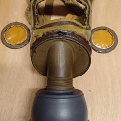 Ancien masque à gaz WW2 mod. TC 38 - défense civile passive - 1939