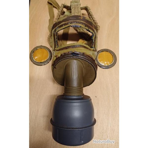 Ancien masque  gaz WW2 mod. TC 38 - dfense civile passive - 1939